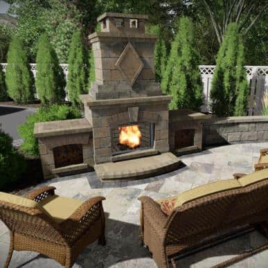 Outdoor Fireplace Kitchen - Fireplace World